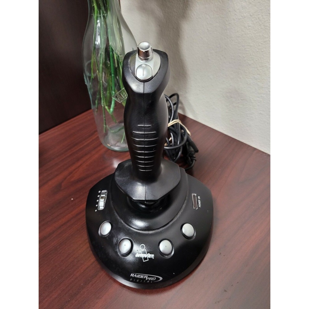 Interact Raider Pro Digital Flight Stick Joystick SV-251 Black With USB Cable